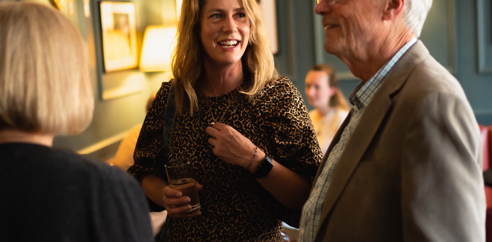 Celia McCarthy at the 1805 opening party