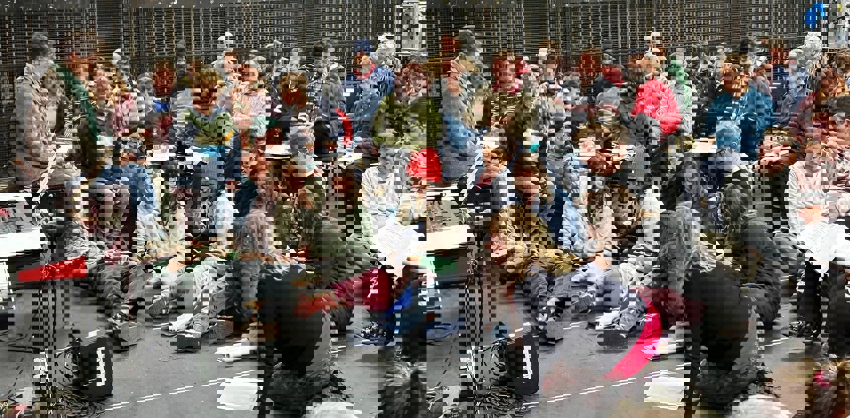 Rehearsals on the TRB Stage