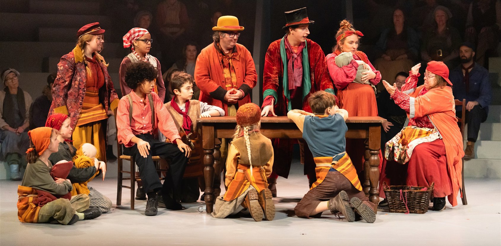 Members Achieve Together starred as the Micawber Family in David Copperfield A Life. Images by Lloyd Evans