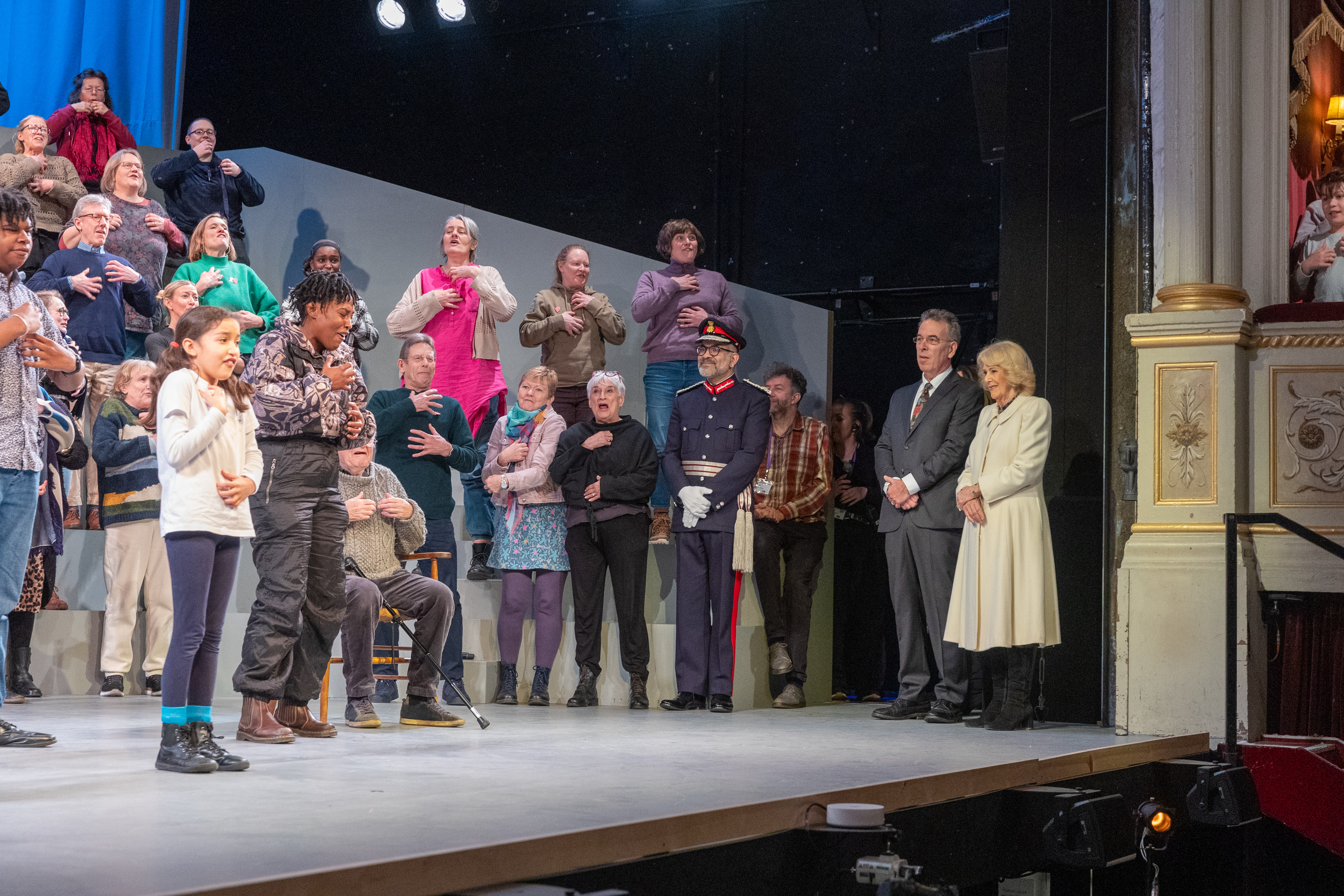 Her Majesty attended a first look at the production of "David Copperfield: A Life"