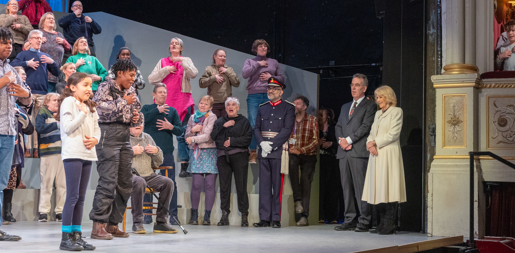 Her Majesty attended a first look at the production of David Copperfield: A Life