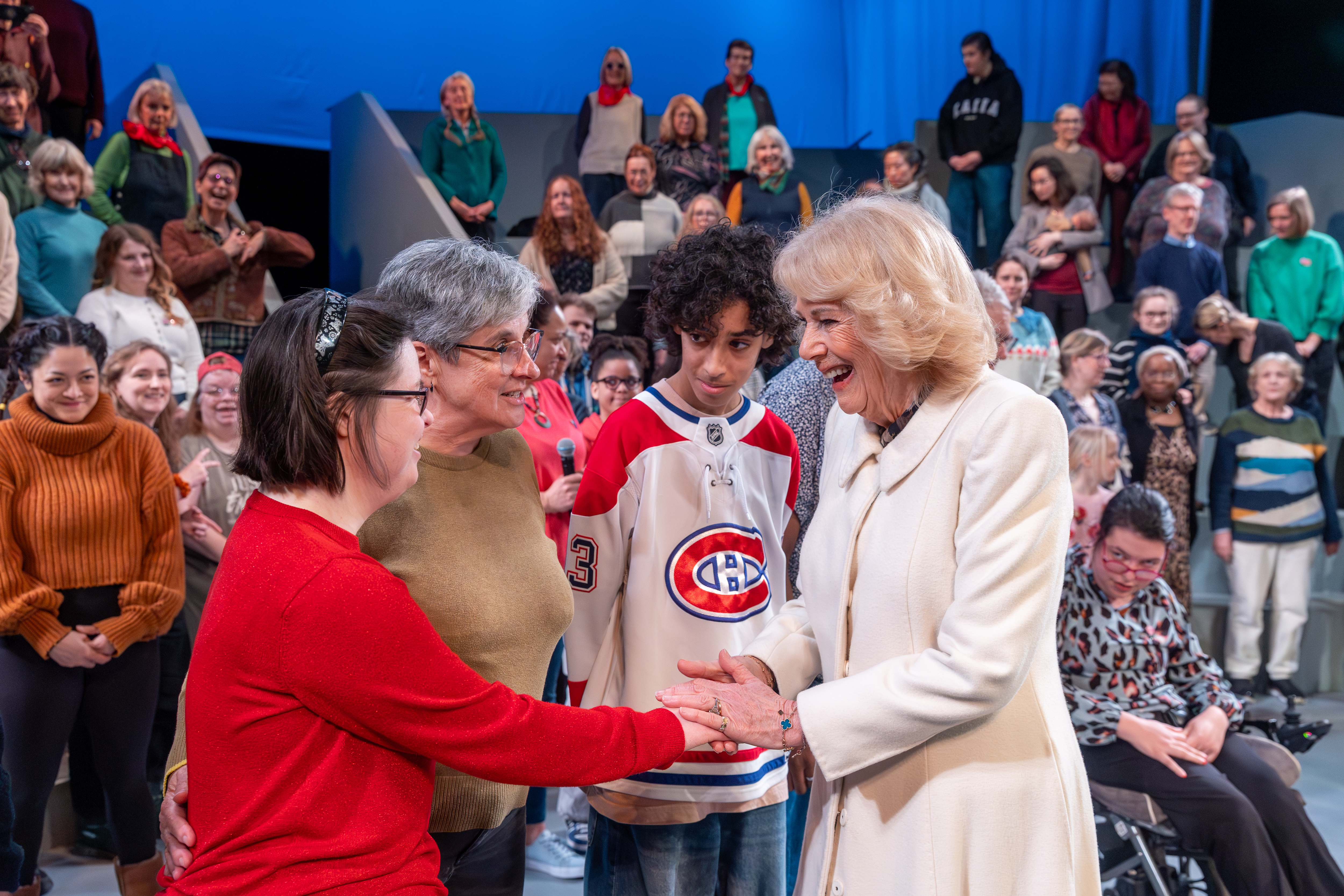 The Queen met members of the "David Copperfield: A Life" company
