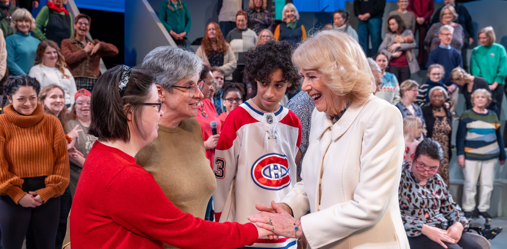 The Queen met members of the David Copperfield: A Life company
